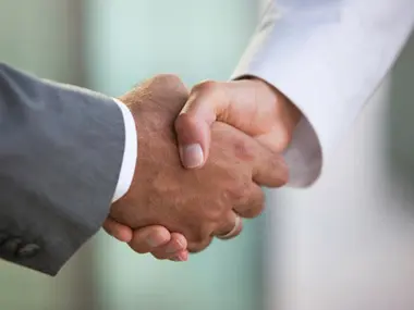 Handshake Between Business People