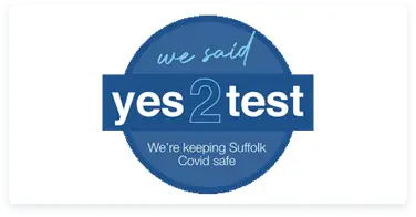 Suffolk County Council Suffolk Covid Safe Yes2Test Logo