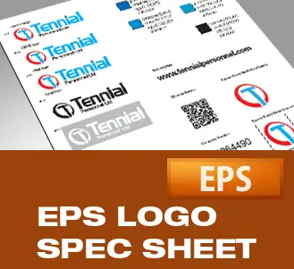 Tennial Logo Spec Sheet in EPS Format
