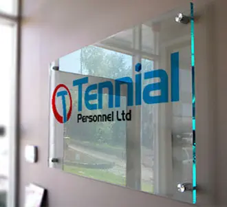 Tennial Personnel Office Door Sign